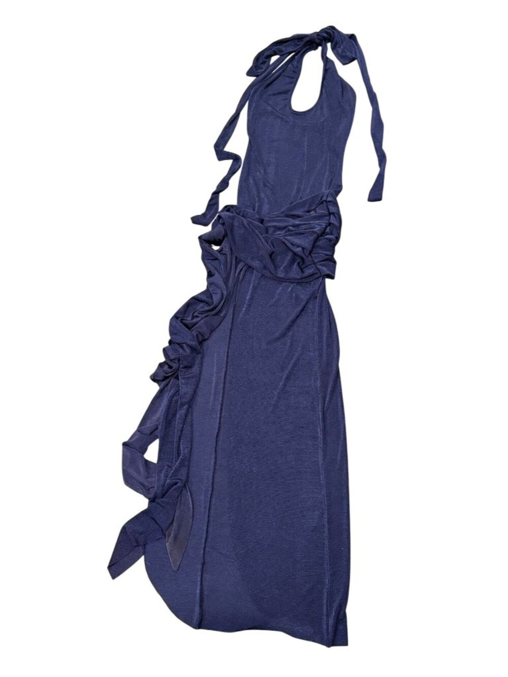 CouCoo Halter Maxi Dress in Blue